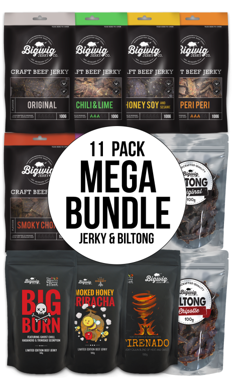 Mega Beef Jerky Variety Bundle 11 Packs